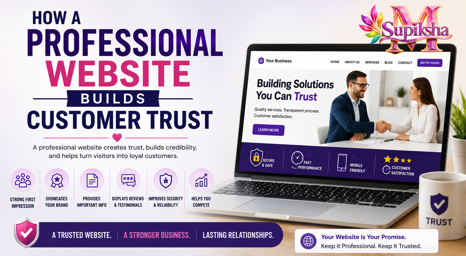 How a Professional Website Builds Customer Trust