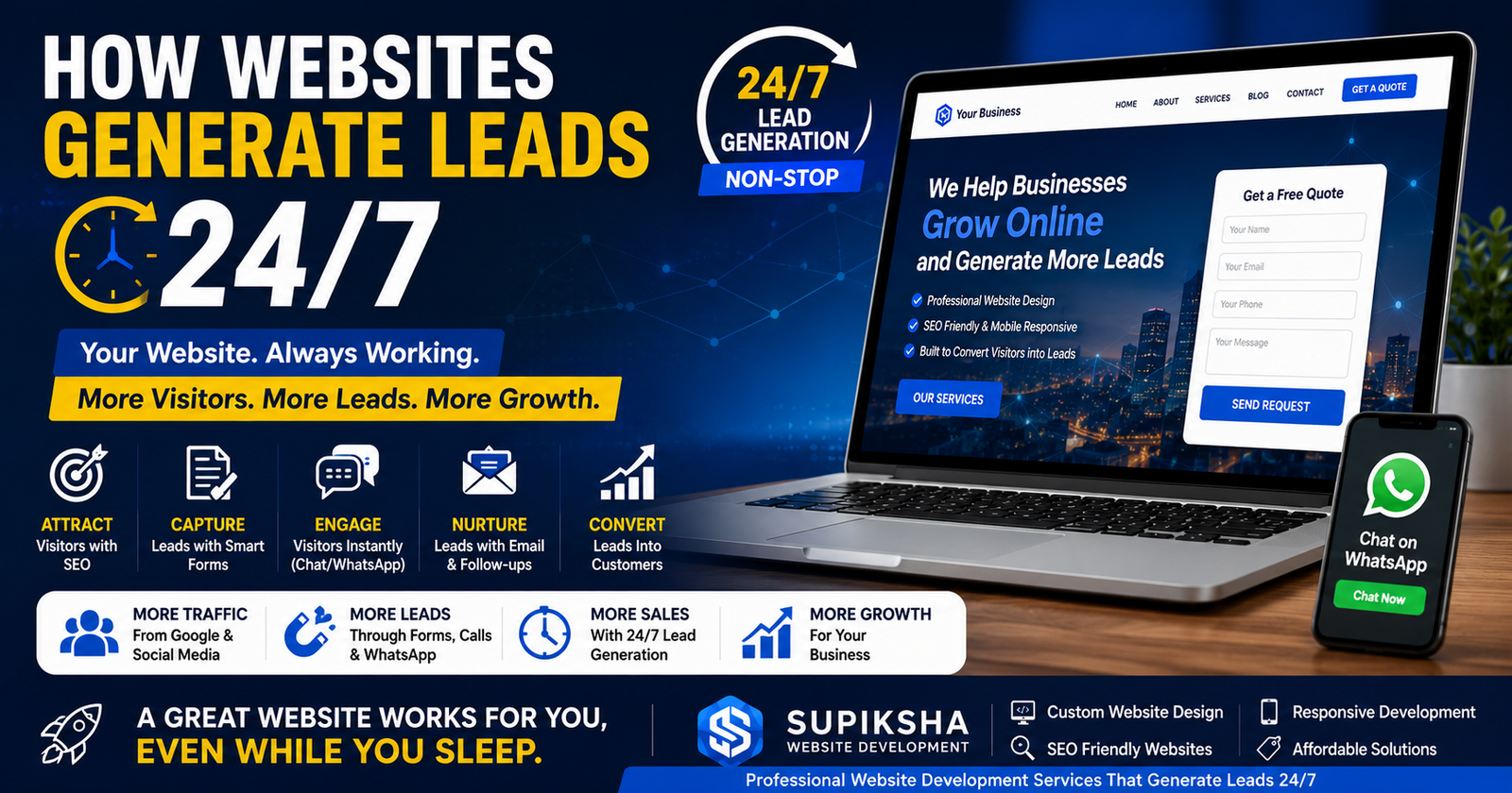 How Websites Generate Leads 24/7: Turn Your Website into a Sales Machine
